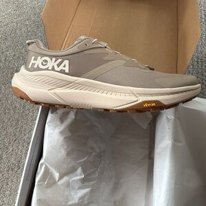 Hoka Men's Athletic Shoes in Taupe and Off-White